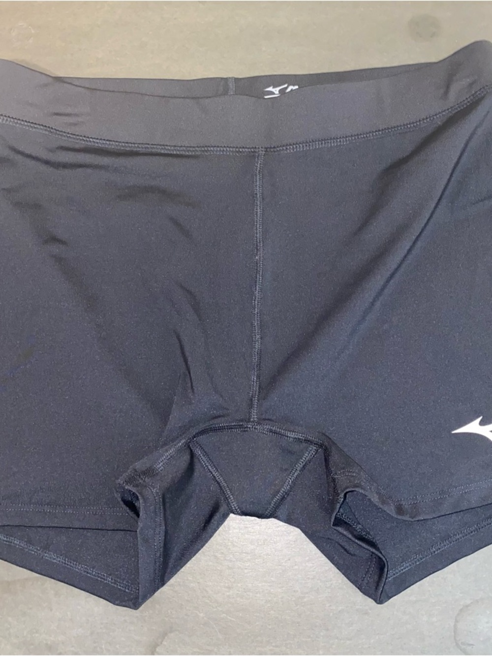 Mizuno XL Black Volleyball Compression Shorts with White Logo